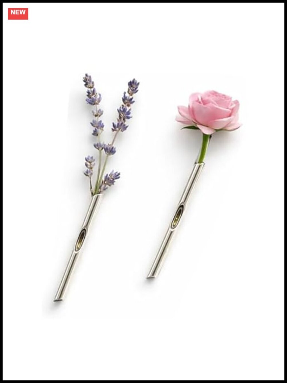 Branch Brooch with Flower Holder, Silver Plated Alloy Pin Corsage for Wedding